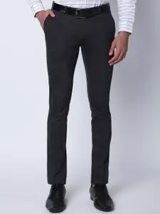 Oxemberg Men Slim Fit Formal Trousers