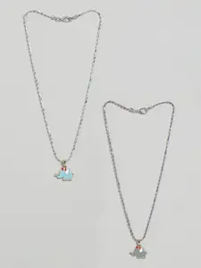 EL REGALO Girls Set Of 2 Necklace