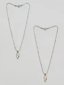 EL REGALO Girls Set Of 2 Necklace