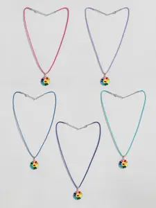 EL REGALO Girls Set Of 5 Necklace