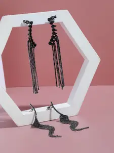 SOHI Set Of 2 Contemporary Drop Earrings