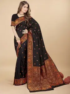 AVANTIKA FASHION Ethnic Motif Woven Design Zari Pure Silk Designer Kanjeevaram Saree