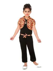 BAESD Girls Jumpsuit With Jacket Set