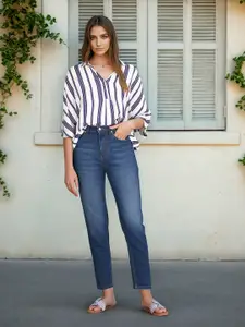 U.S. Polo Assn. Women Slim Fit High Rise Stretchable Jeans