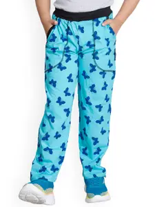 IndiWeaves Boys Printed Mid-Rise Cotton Track-Pants