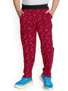 IndiWeaves Boys Floral Printed Comfortable  Cotton Track Pants