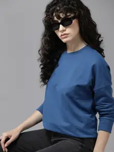 Roadster Women Solid Pullover Sweatshirt