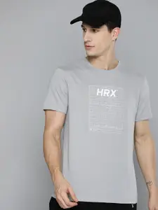 HRX by Hrithik Roshan Men Brand Logo Printed Pure Cotton Bio Finish T-shirt