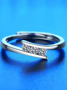 MYKI Silver-Plated Adjustable Finger Ring