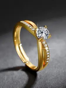 MYKI Gold-Plated Adjustable Finger Ring