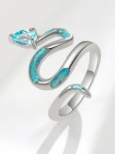 MYKI Silver-plated Adjustable Finger Ring