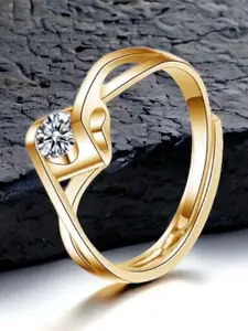 MYKI Gold-Plated Adjustable Finger Ring