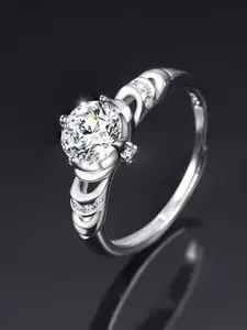 MYKI Silver-Plated Adjustable Finger Ring