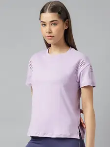 Fitkin  Anti Odour Extended Sleeves Cut-Outs Relaxed Fit Sports T-shirt