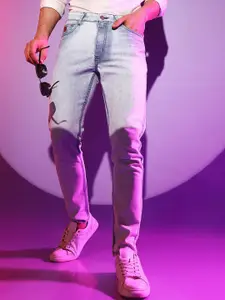 Campus Sutra Men Blue Smart Skinny Fit Heavy Fade Stretchable Cotton Jeans