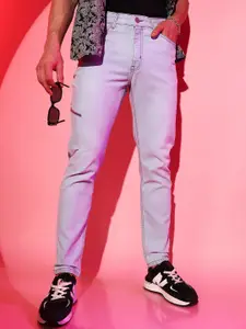 Campus Sutra Men Blue Smart Clean Look Mid Rise Cotton Jeans