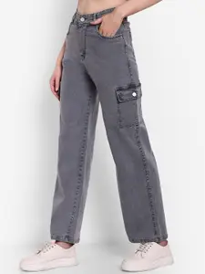 Next One Women Smart Straight Fit High-Rise Clean Look Jeans
