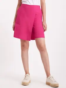 FableStreet Linen Knee-Length Skorts