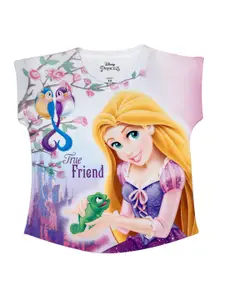 Disney by Wear Your Mind Girls Multicoloured Disney Princess Printed Top