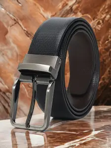 CRUSSET Men Textured Reversible Formal Belt