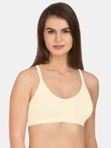 Tweens Full Coverage Non-Padded Beginners Slip-on Workout Sports Bra