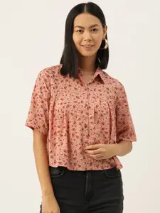 Slenor Women Classic Floral Printed Opaque Casual Shirt
