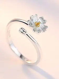 MYKI Silver-Plated Finger Ring