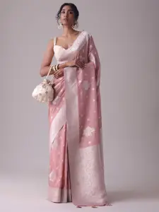 KALKI Fashion Ethnic Motifs Woven Design Tasseled Zari Saree