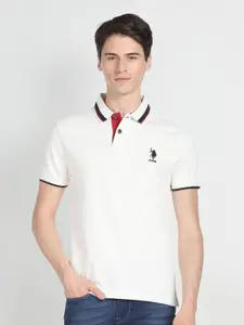 U.S. Polo Assn. Denim Co. Polo Collar Pure Cotton Slim Fit T-shirt