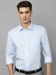 Louis Philippe Slim Fit Checked Pure Cotton Formal Shirt