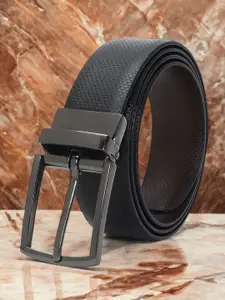 CRUSSET Men Textured Reversible Formal Belt