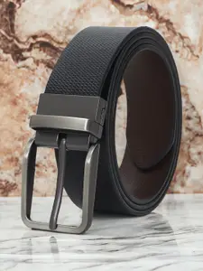 CRUSSET Men Leather Reversible Formal Belt