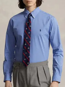 Polo Ralph Lauren Button-Down Collar Denim Cotton Formal Shirt