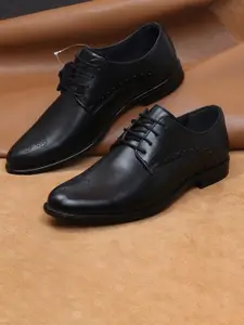 Zoom Shoes Men Leather Lace-Up Formal Derbys