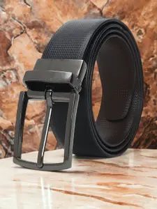 CRUSSET Men Textured Reversible Formal Belt