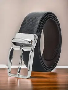 CRUSSET Men Textured Reversible Formal Belt