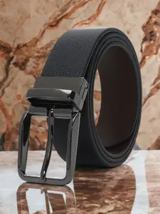CRUSSET Men Leather Reversible Formal Belt