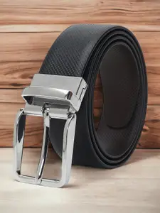 CRUSSET Men Textured Reversible Formal Belt