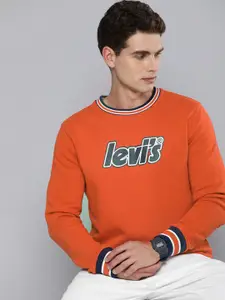 Levis Brand Logo Printed Pullover Sweatshirt