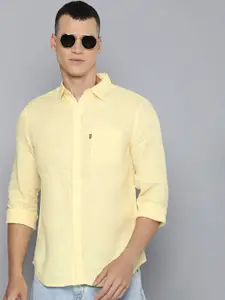 Levis Pure Linen Slim Fit Full Sleeves Casual Shirt