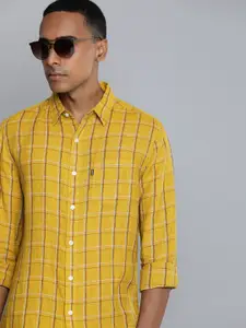 Levis Linen Slim Fit  Checked Casual Shirt