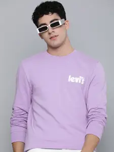Levis Brand Logo Applique Pure Cotton Sweatshirt