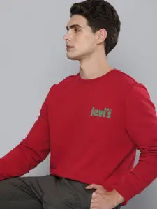 Levis Pure Cotton Brand Logo Printed Pullover Sweatshirt