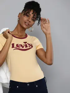 Levis Brand Logo Printed Pure Cotton T-shirt