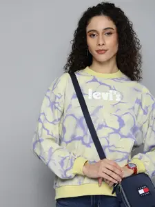 Levis Abstract & Brand Logo Printed Sweatshirt