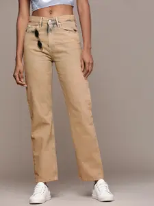 Calvin Klein Jeans Calvin Klein Women Pure Cotton Straight Fit High-Rise Jeans