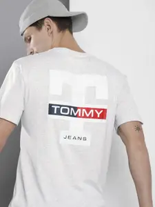 Tommy Hilfiger Pure Cotton Brand Logo Printed Casual T-shirt