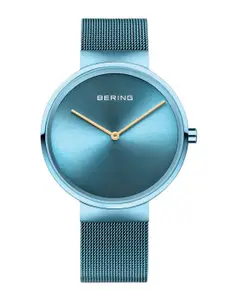 BERING Men Stainless Steel Bracelet Style Straps Analogue Watch 14539-388