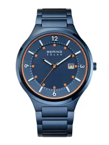 BERING Men Stainless Steel Bracelet Style Straps Analogue Solar Powered Watch 14442-797