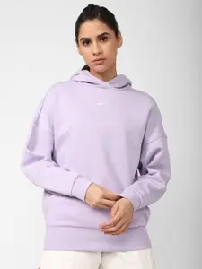 Reebok Brand Logo Printed Lux Hooded Sweatshirts